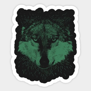 Wolf Head Animal Sticker